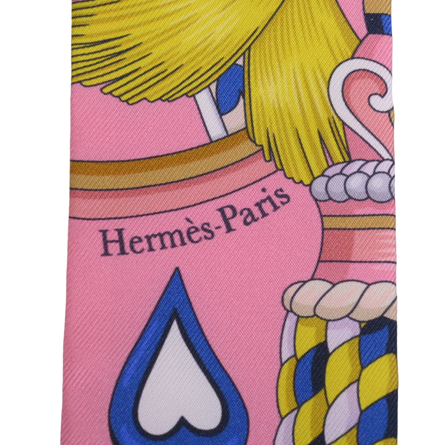 HERMES ツイリー アルネ・ドゥ・クール シルク ピンク