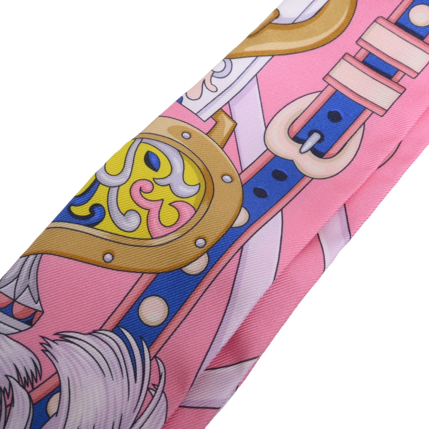 HERMES ツイリー アルネ・ドゥ・クール シルク ピンク