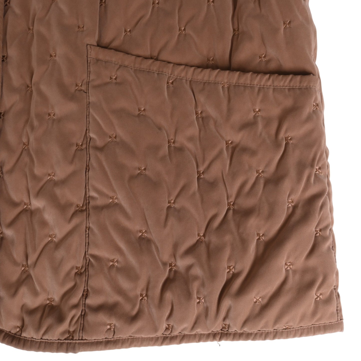 Hooded coat, cotton, beige, 42