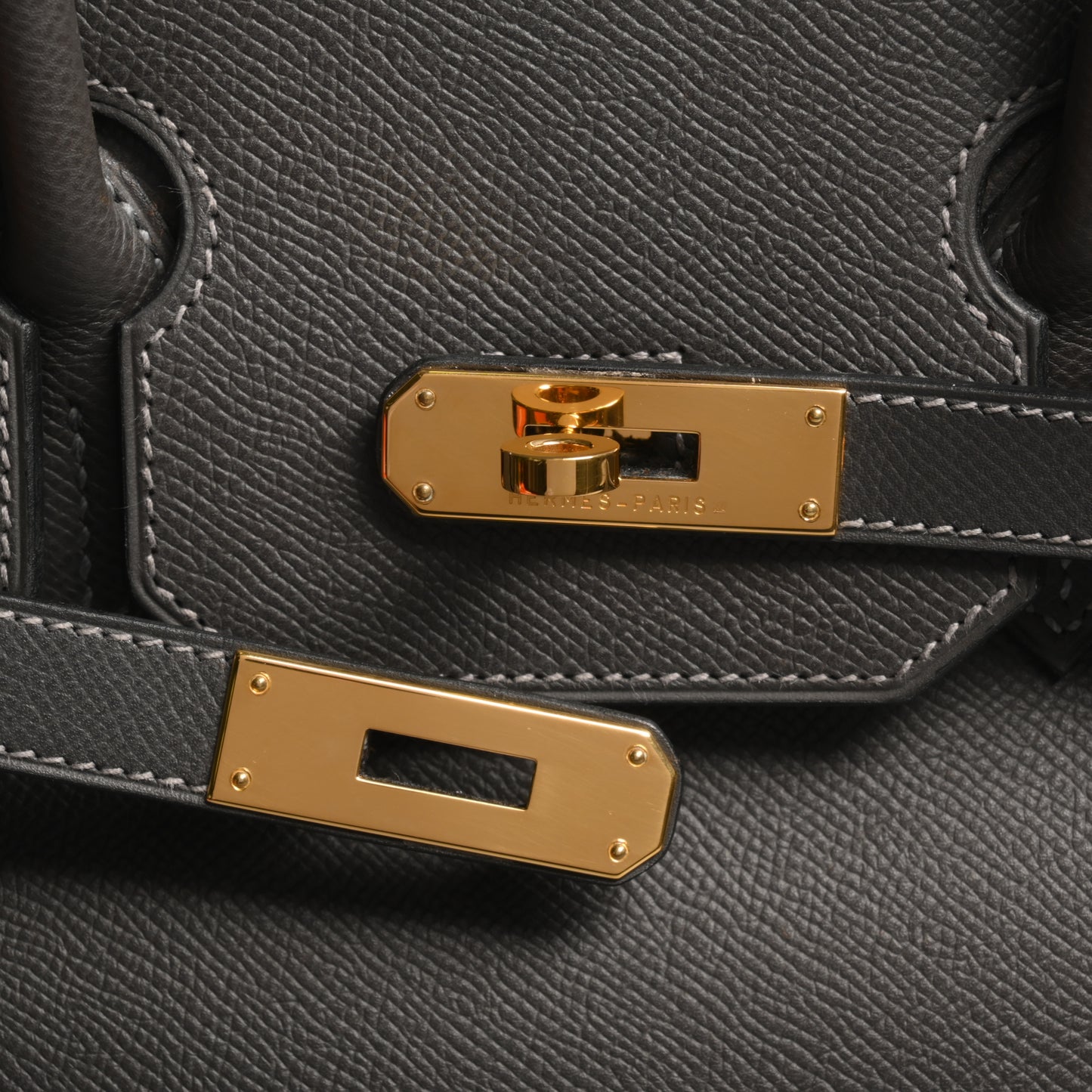 HERMES バーキン35 ヴォーエプソン グラファイト GP □J刻印
