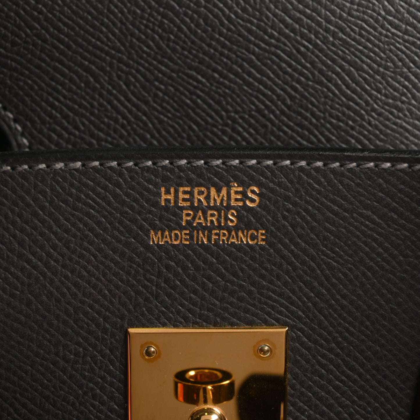 HERMES バーキン35 ヴォーエプソン グラファイト GP □J刻印