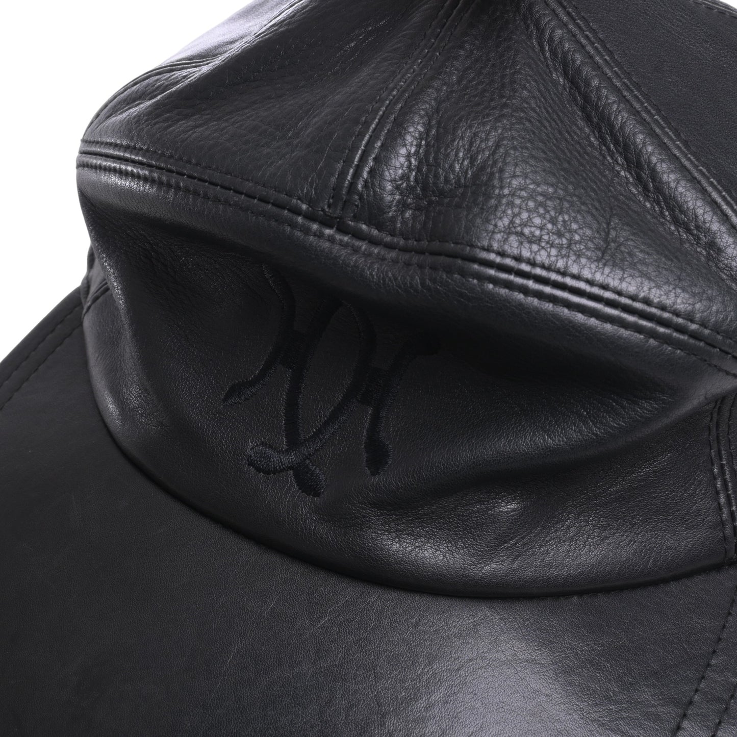 HERMES モッチ ジェットキャップ レザー 黒 60