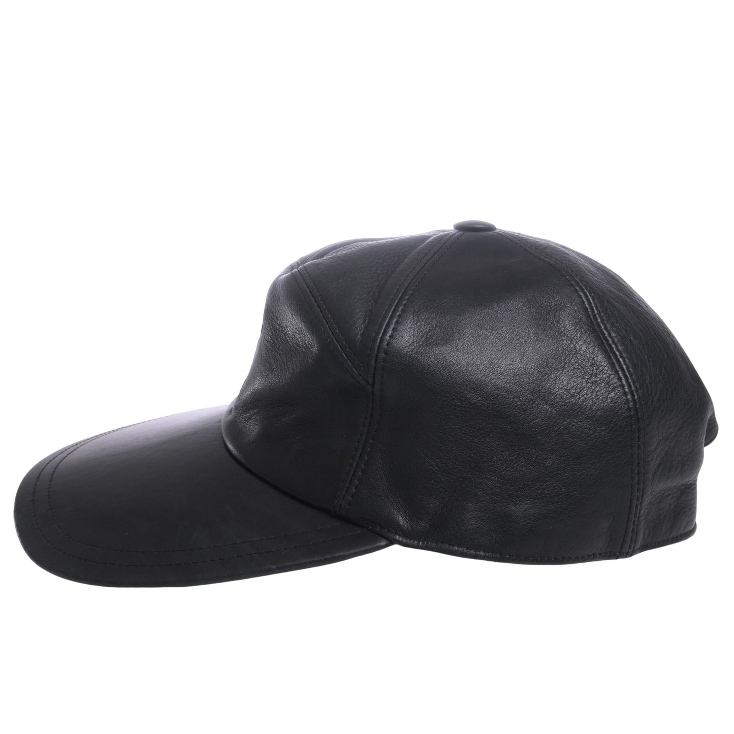 HERMES モッチ ジェットキャップ レザー 黒 60