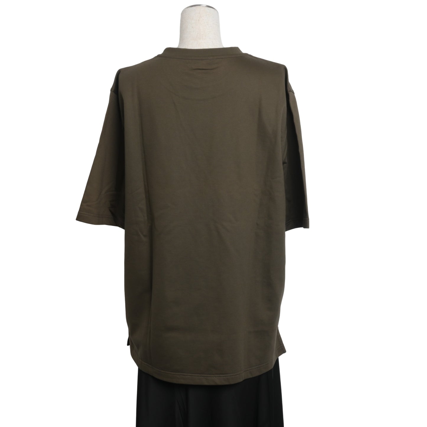 HERMES Tシャツ ホースエンブレム コットン カーキ L