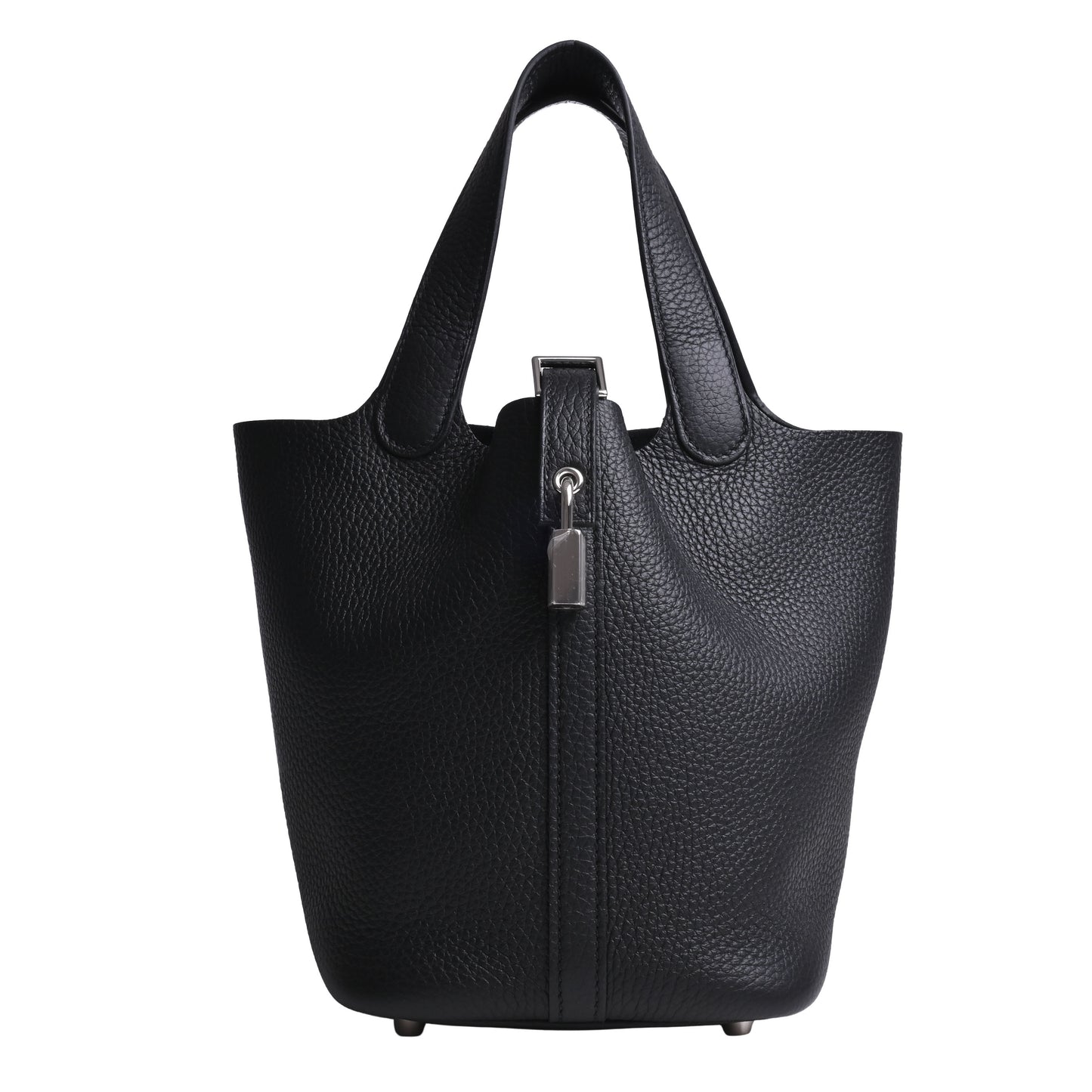 HERMES ピコタンロックPM トリヨンクレマンス 黒 SS W刻印