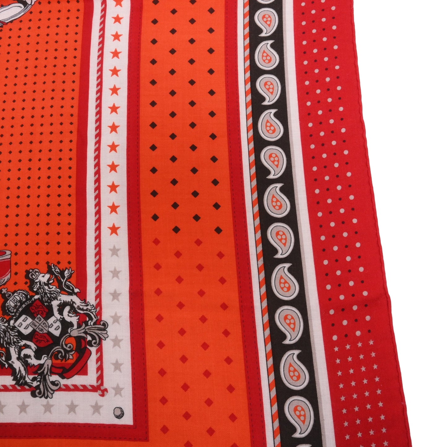 HERMES カレジェアン 宮廷の馬具 カシミヤ 赤