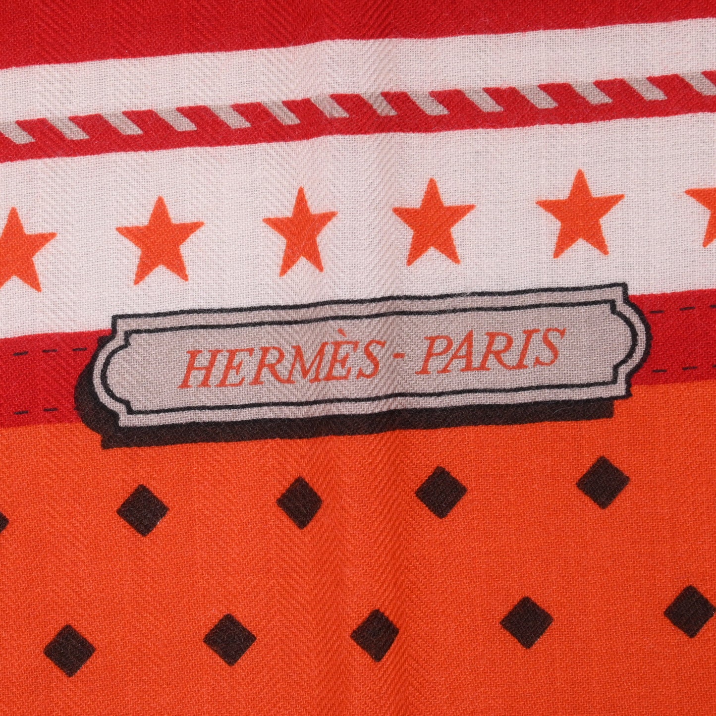 HERMES カレジェアン 宮廷の馬具 カシミヤ 赤