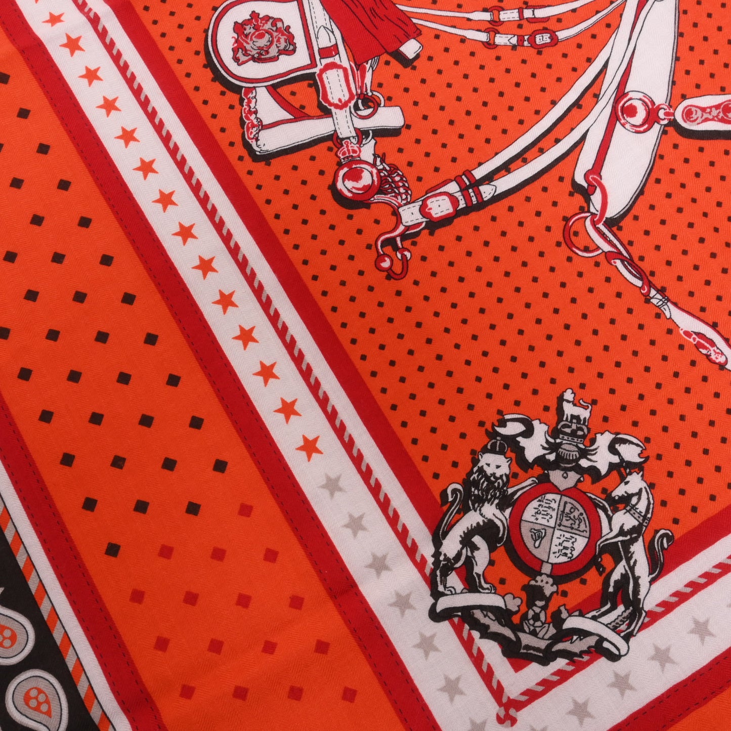 HERMES カレジェアン 宮廷の馬具 カシミヤ 赤