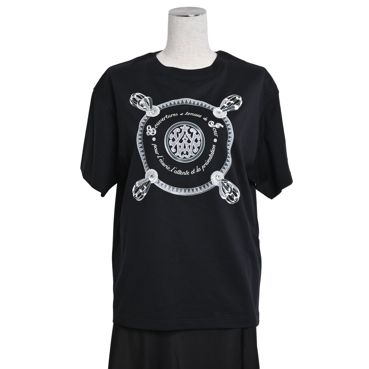 T-shirt logo print cotton black 36