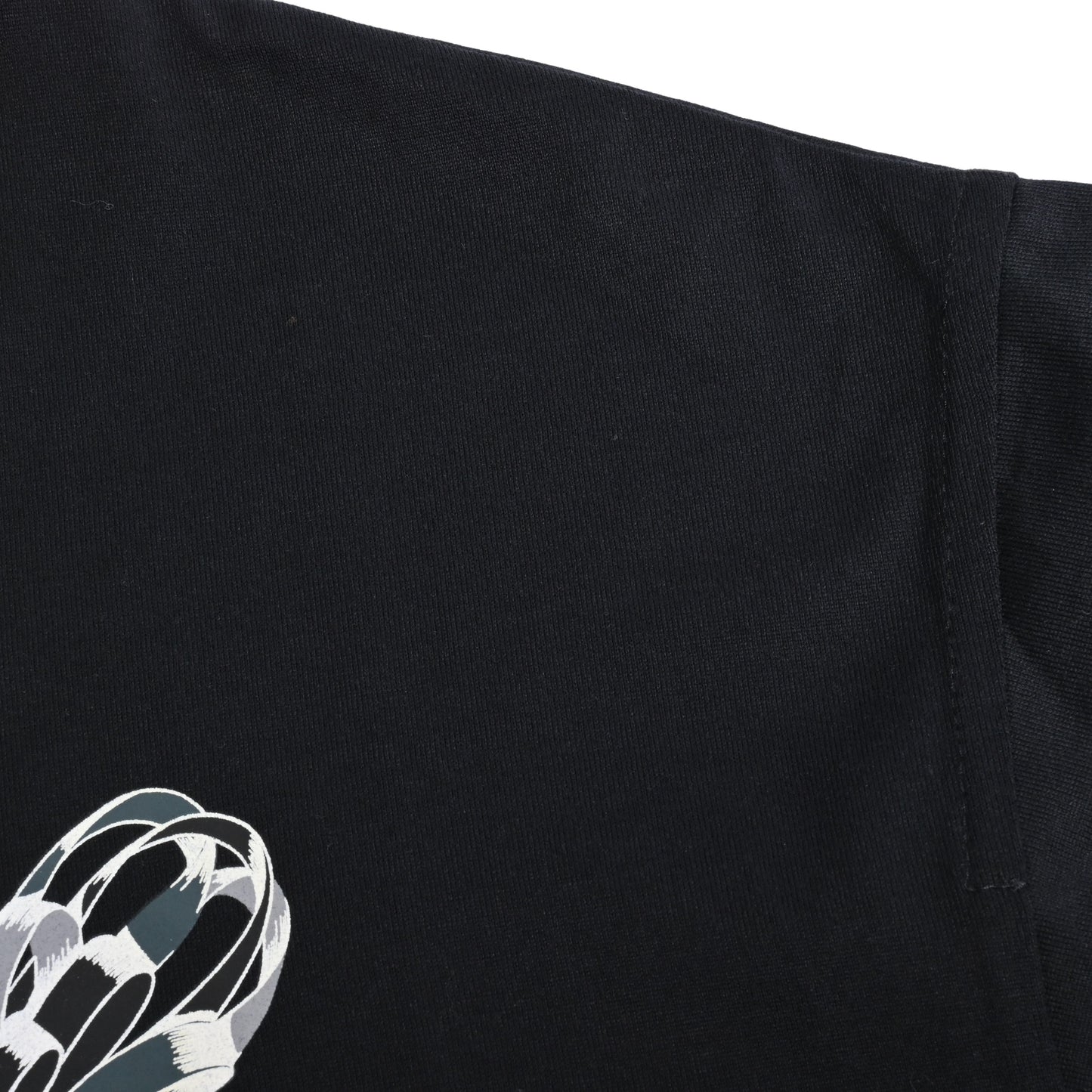 HERMES Tシャツ ロゴプリント コットン 黒 36