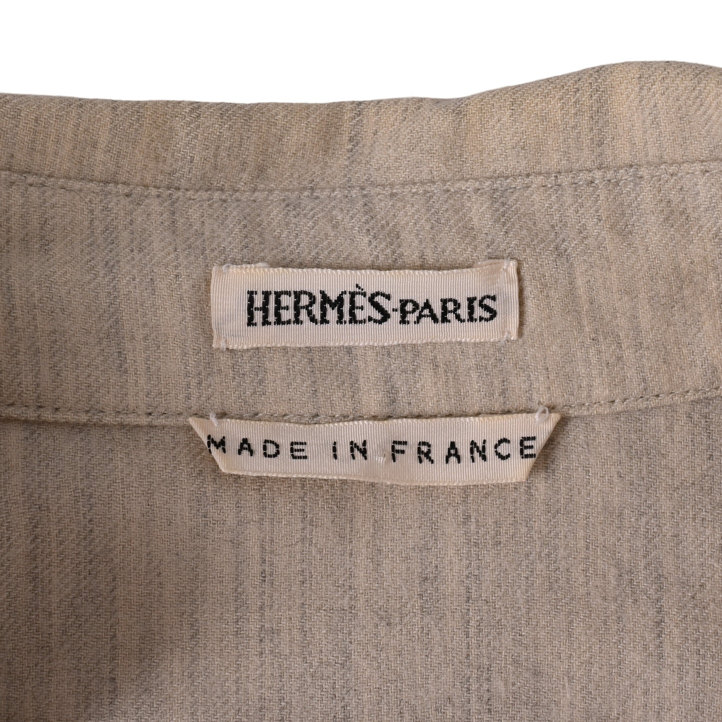 HERMES ヴァルーズシャツ カシミヤ アイボリー 36