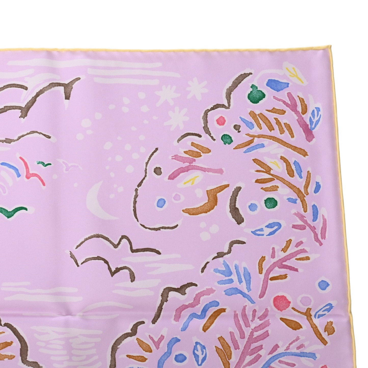 HERMES カレ90 春の島 シルク ピンク
