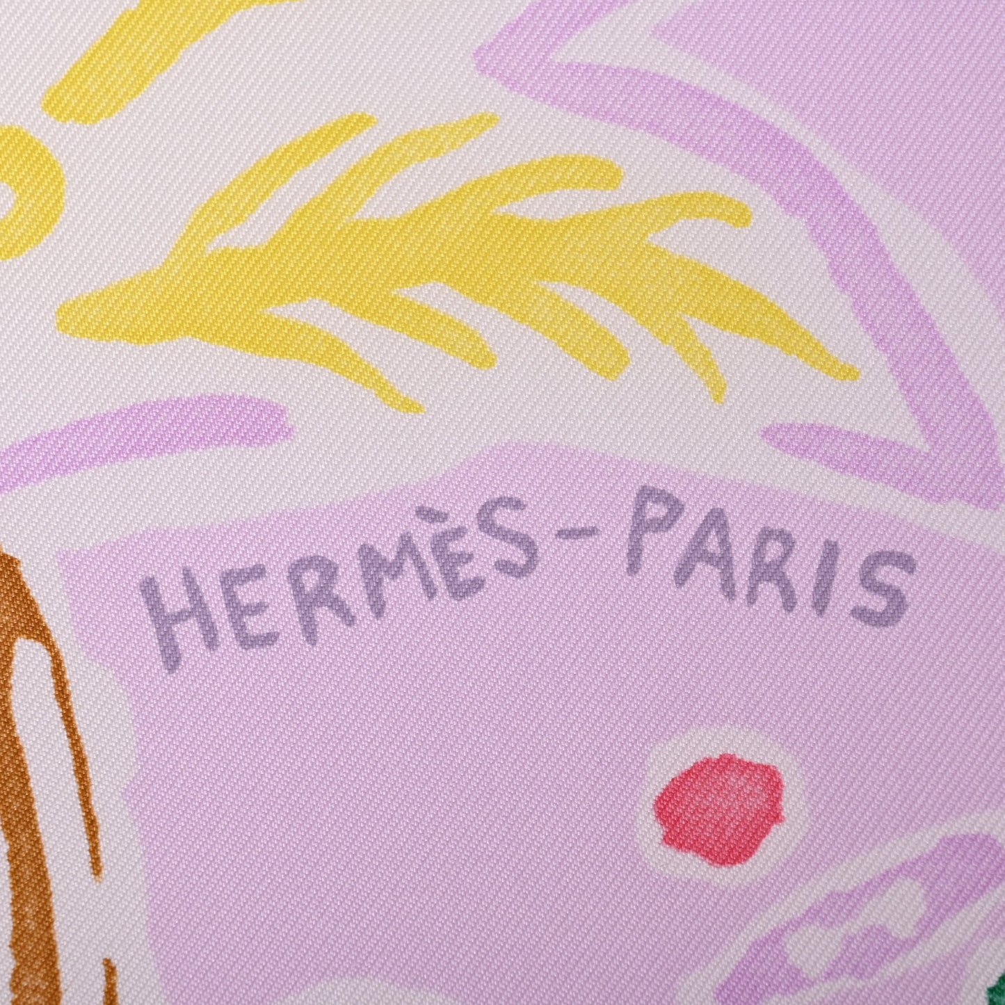 HERMES カレ90 春の島 シルク ピンク