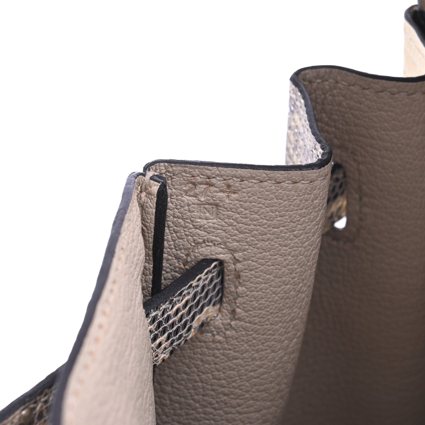 Birkin 25 Lizard Natura Ombre SS □N engraved