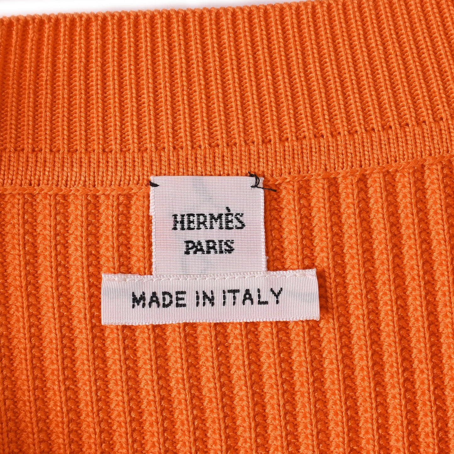 HERMES ハーフスリープトップス レーヨン オレンジ 38