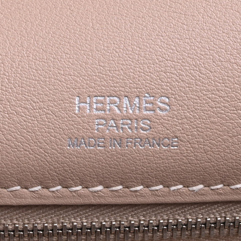 HERMES ケリーアマゾン32 トワル ヴォ―スイフト アルジル カーキ マットシルバー金具 □P刻印