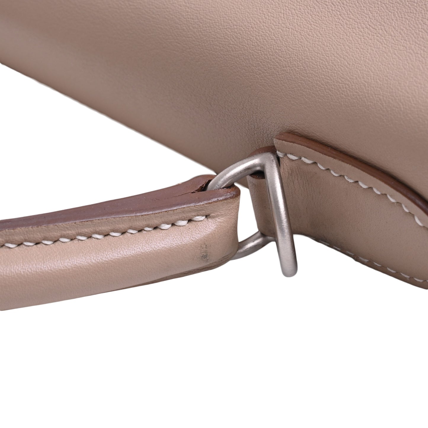 HERMES ケリーアマゾン32 トワル ヴォ―スイフト アルジル カーキ マットシルバー金具 □P刻印