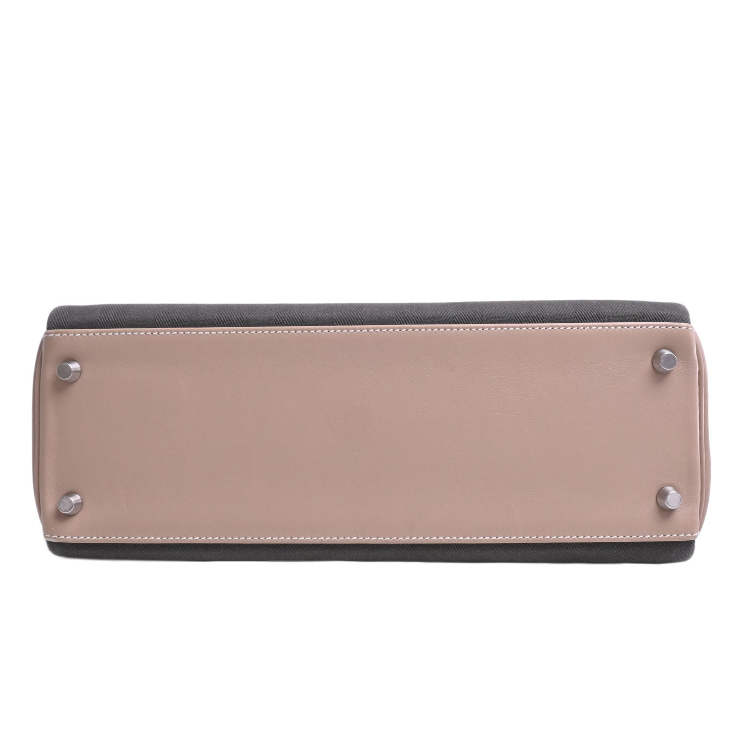 HERMES ケリーアマゾン32 トワル ヴォ―スイフト アルジル カーキ マットシルバー金具 □P刻印
