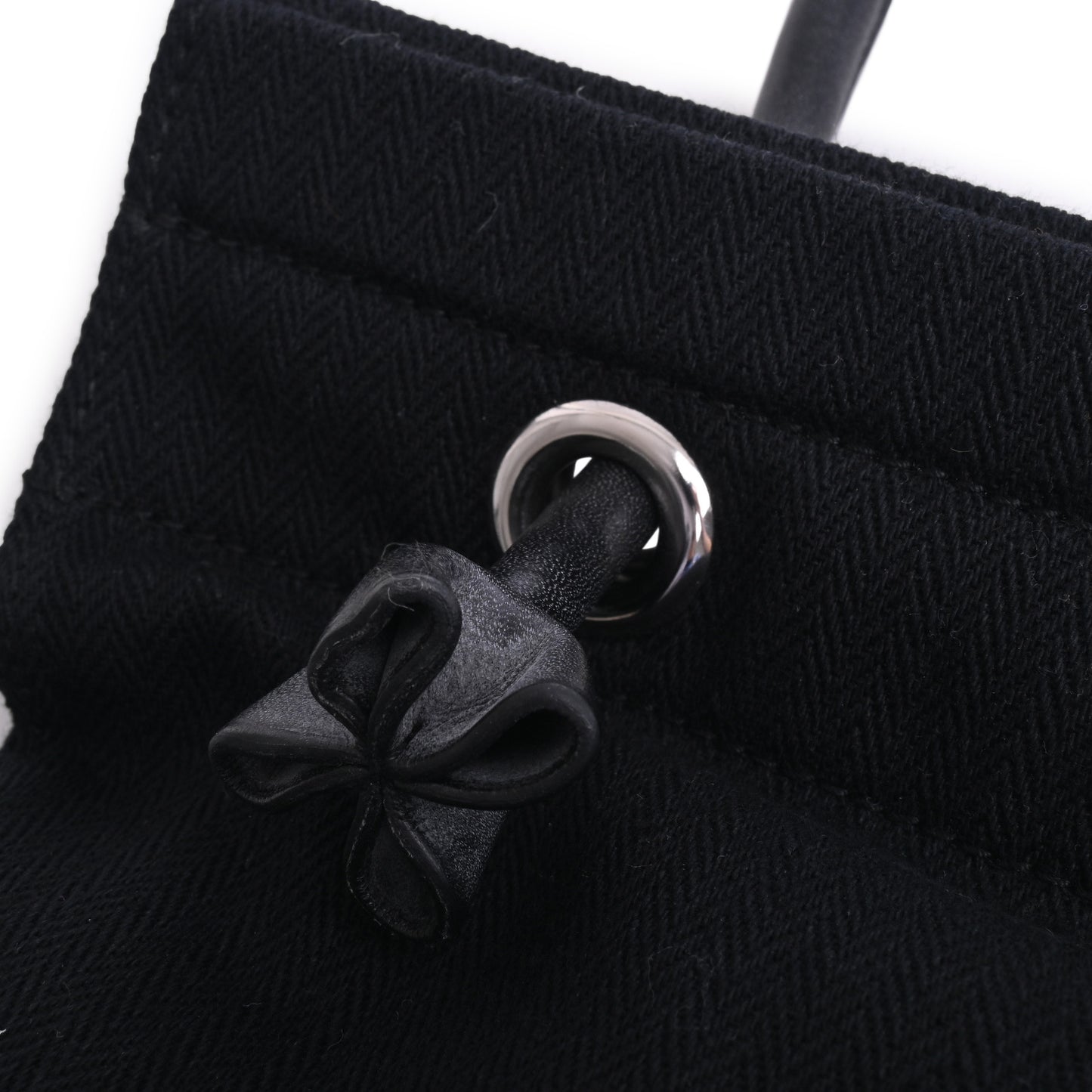 HERMES アリーヌMM トワルシェブロン 黒 ◻︎P刻印
