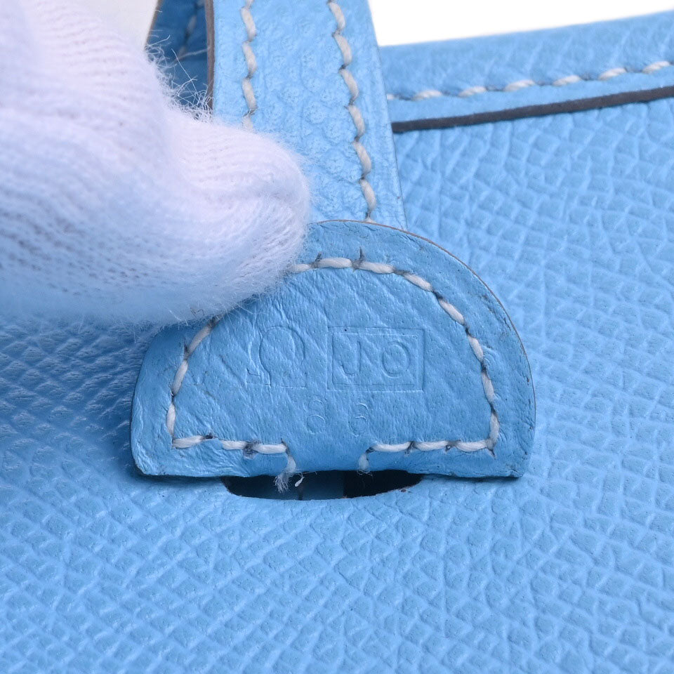 HERMES エヴリン1TPM ヴォーエプソン セレスト SS □JO刻印