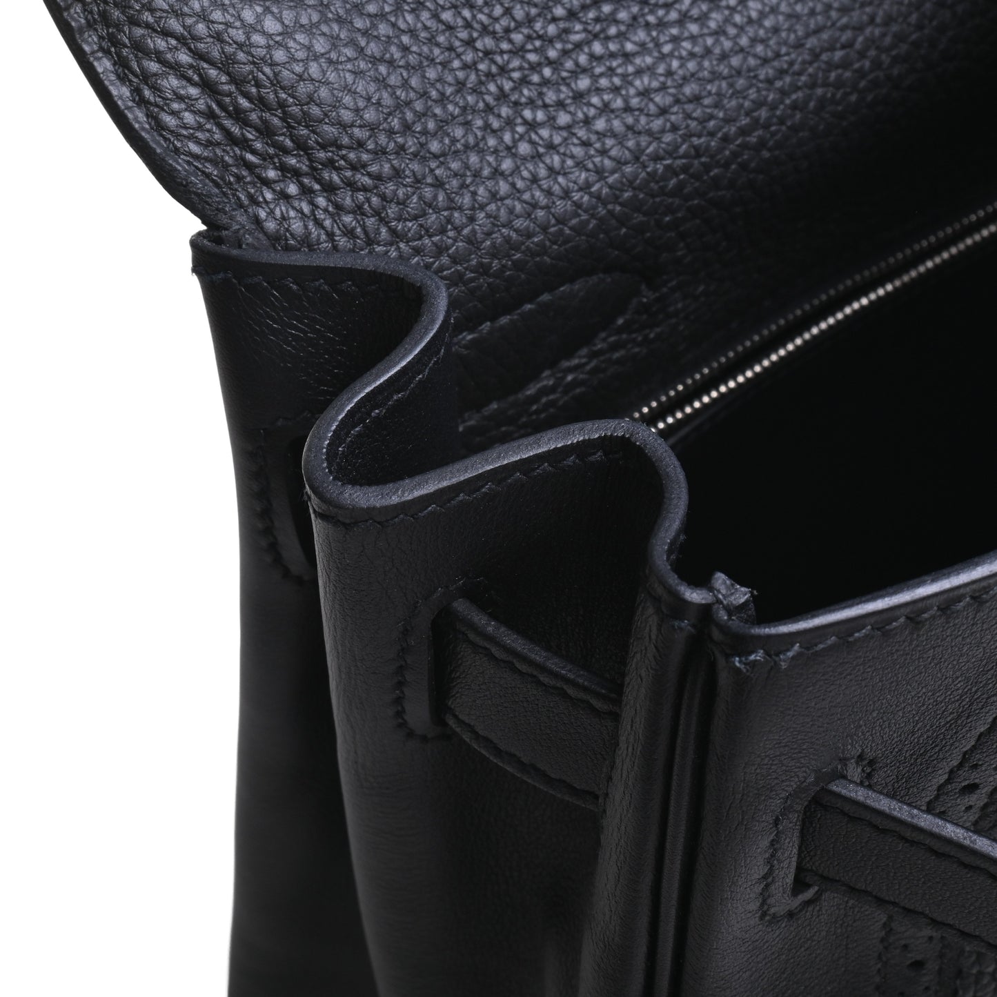 HERMES ケリー32ギリーズ トゴ ヴォースイフト 黒 SS T刻印