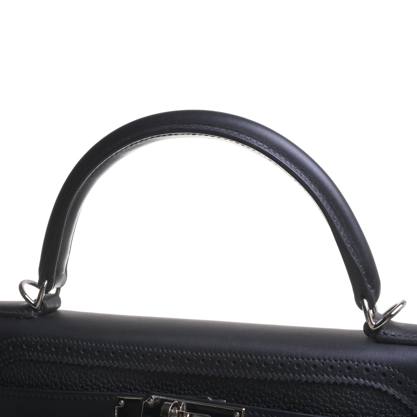HERMES ケリー32ギリーズ トゴ ヴォースイフト 黒 SS T刻印