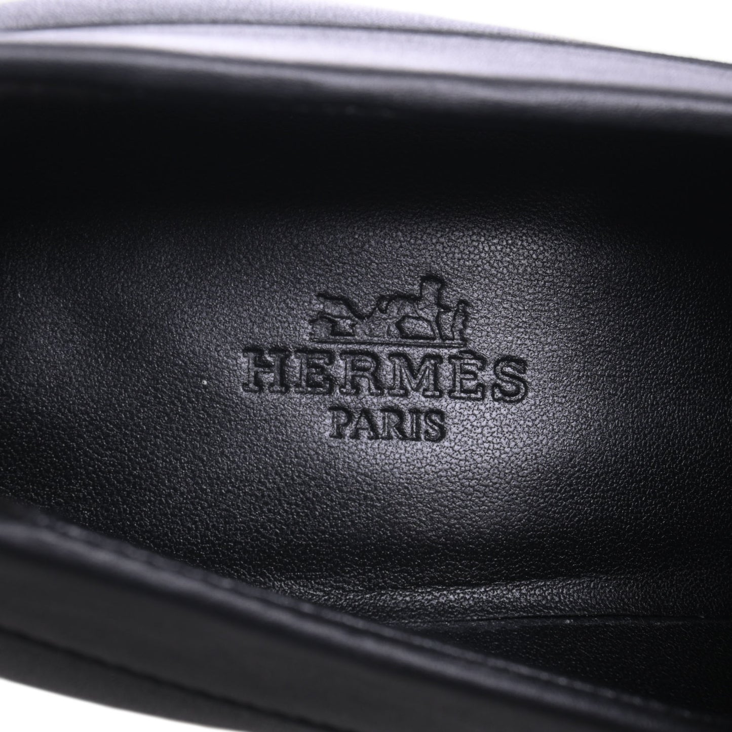 HERMES モカシンディディ70 黒 37 1/2