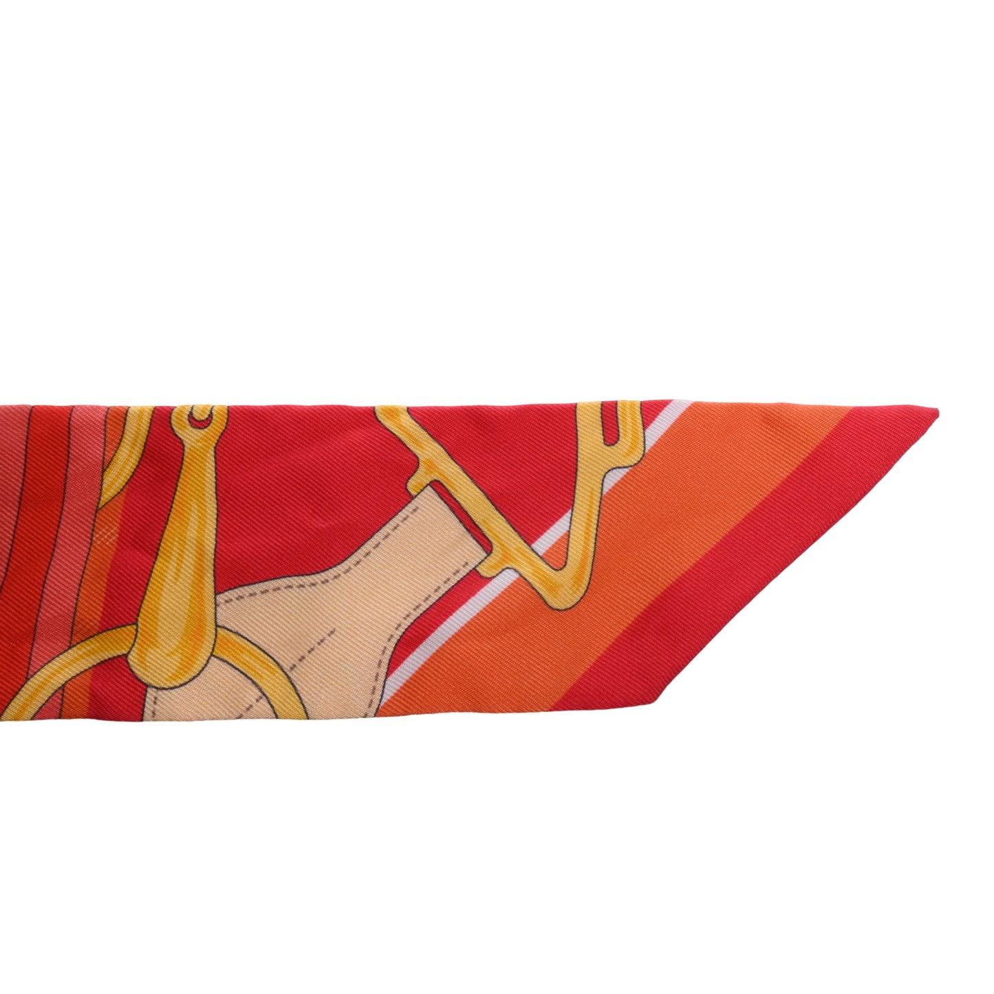 HERMES ツイリー タッタソール シルク オレンジ