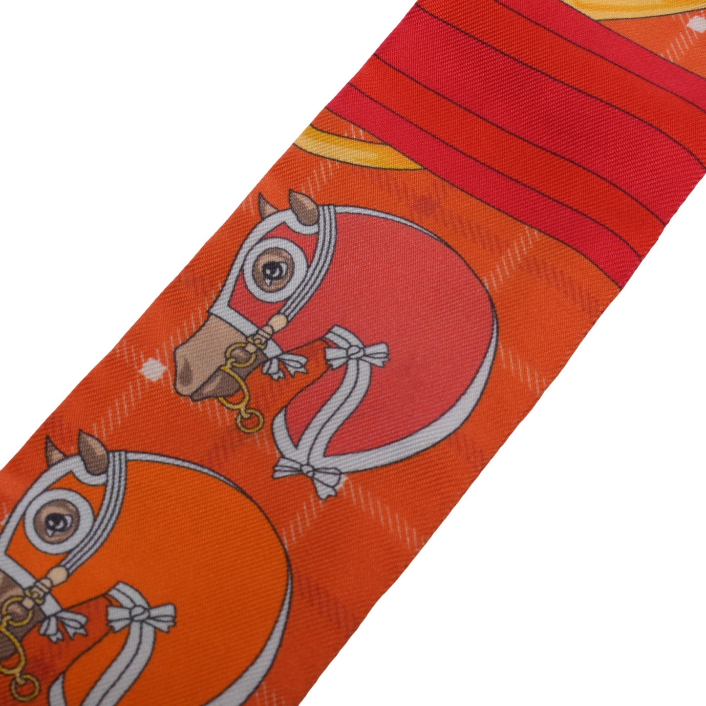 HERMES ツイリー タッタソール シルク オレンジ
