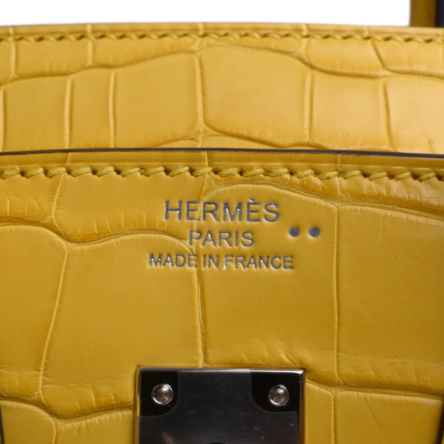 HERMES バーキン25 ニロティカスマット ミモザ SS B刻印