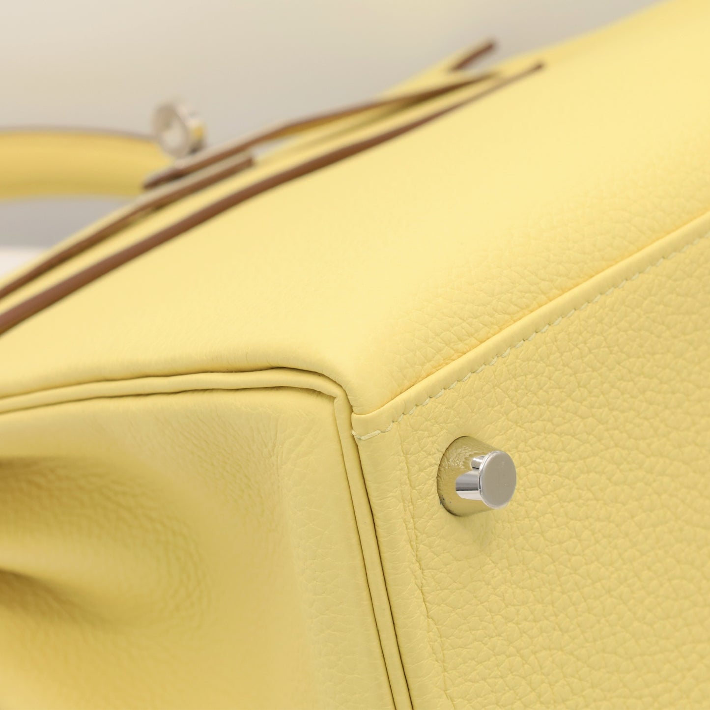 Kelly 25 Togo Jaune Pussant SS B engraved