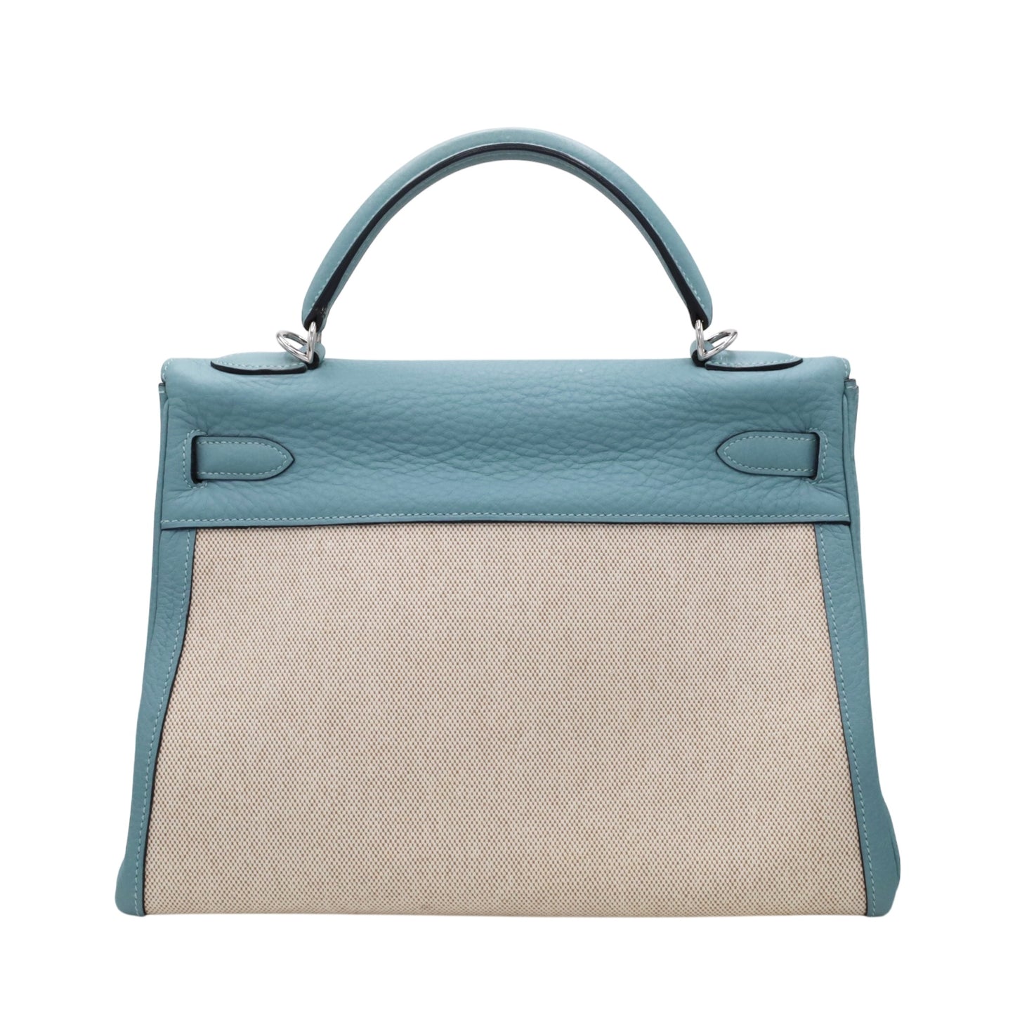 Kelly 32 Toile Ash Togo Ciel SS □M engraved