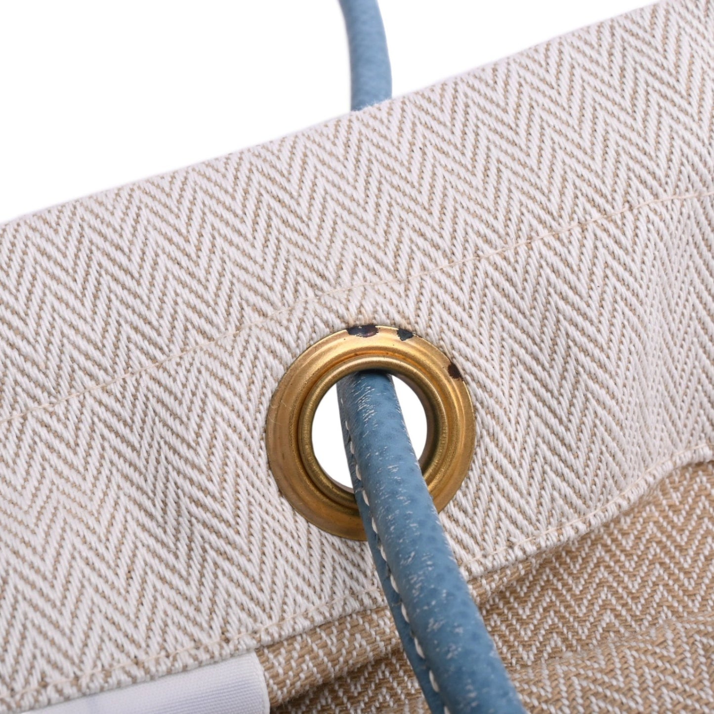 アリーヌGM トワルシェブロン アイボリー ブルージーン