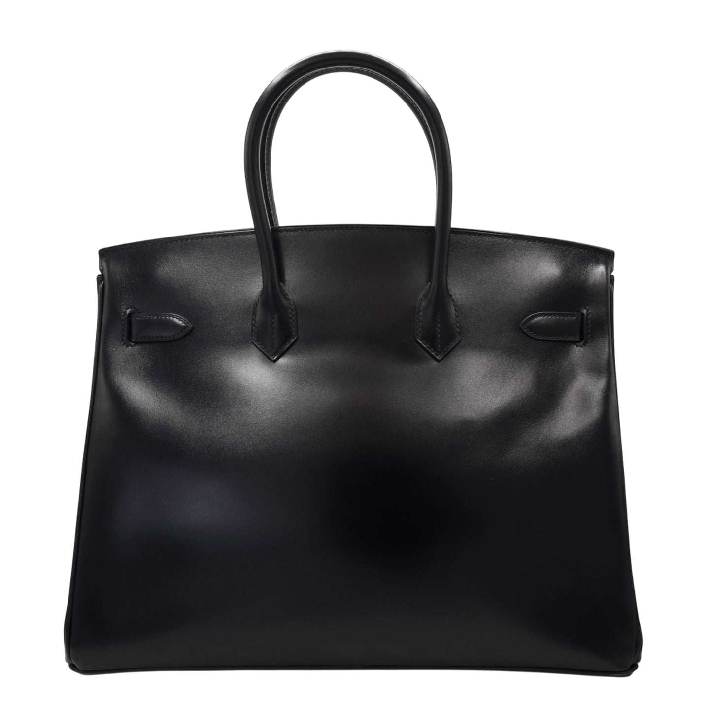Birkin 35 Box Calf Black Giroche Metal Fittings □R Engraved