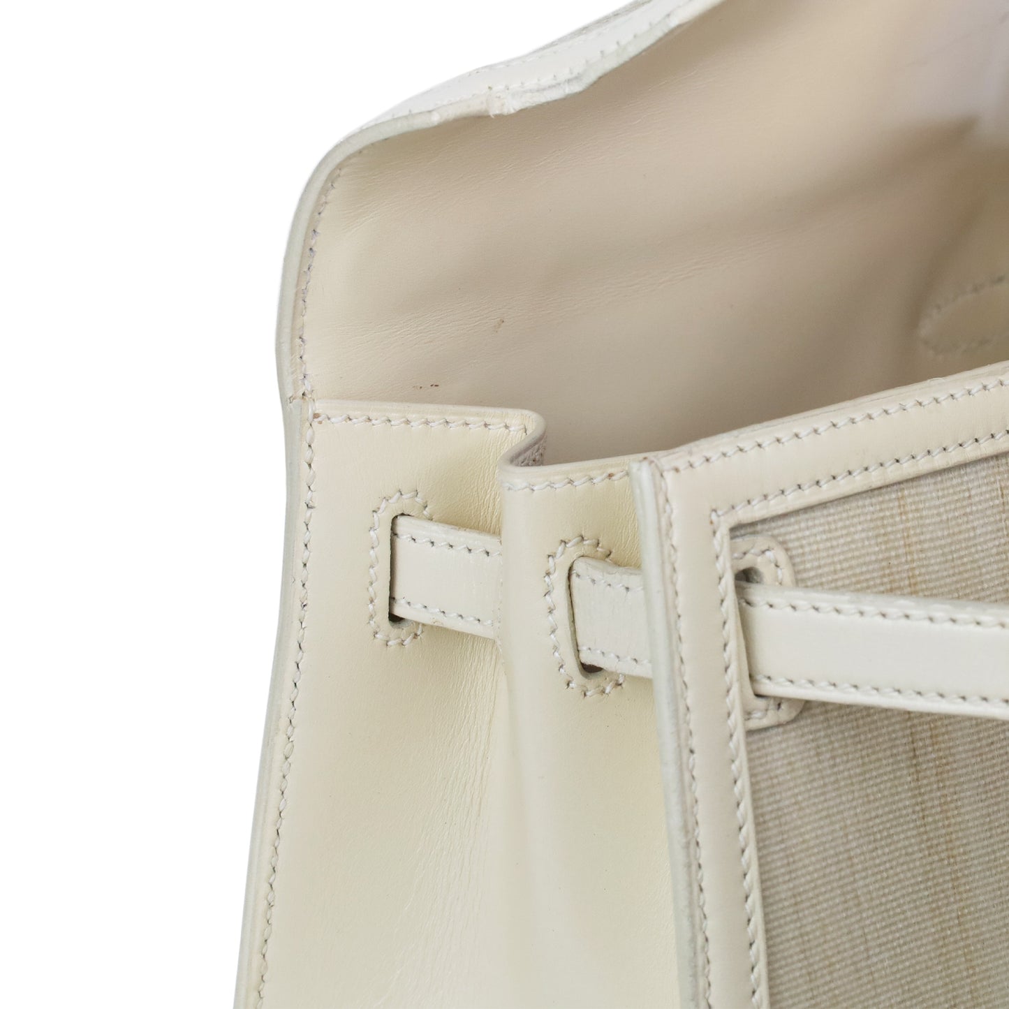 Mini Kelly Crinolan Box Calf Beige GP 〇V Engraved