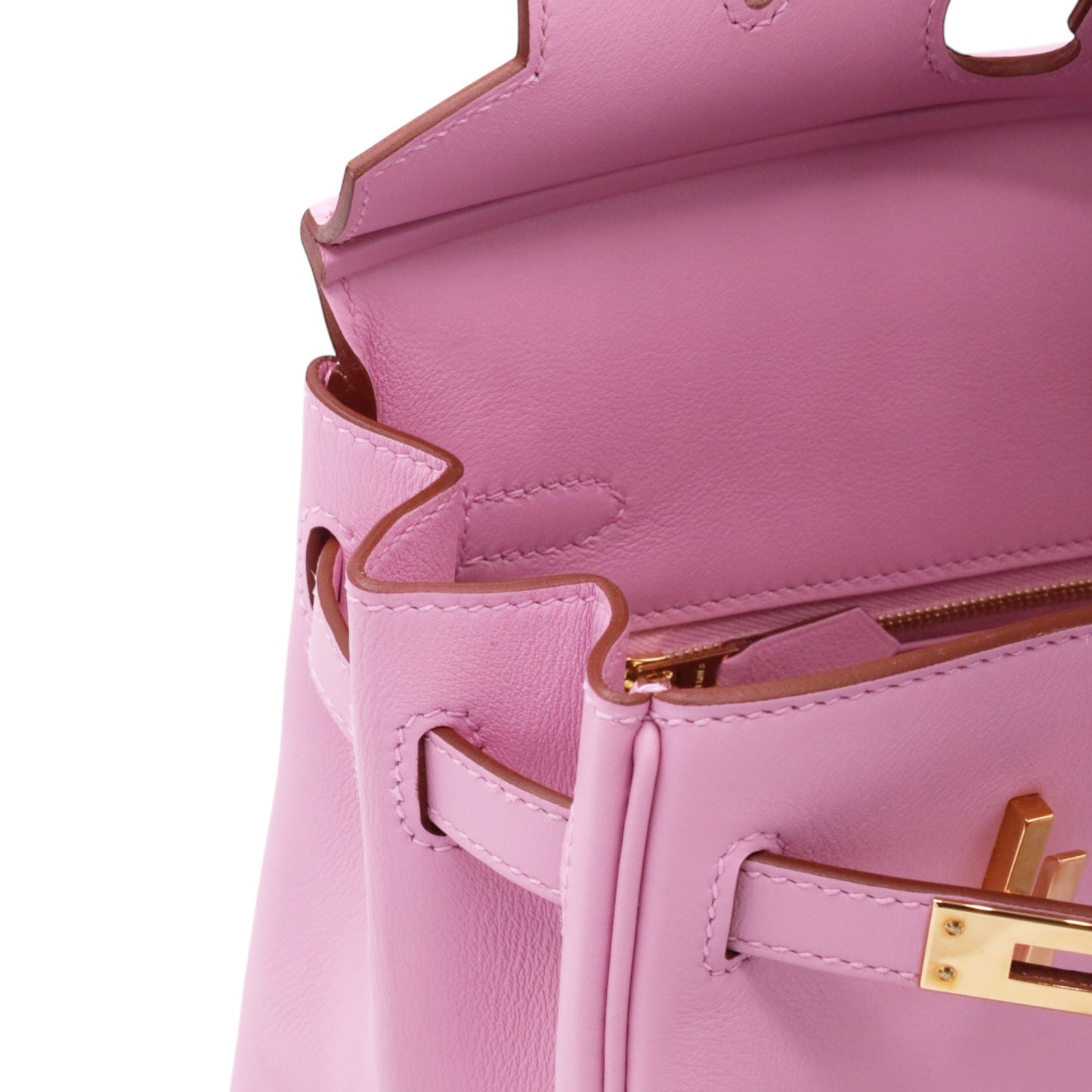 Birkin 25 Voor Swift Mauve Silvestle PG B engraved