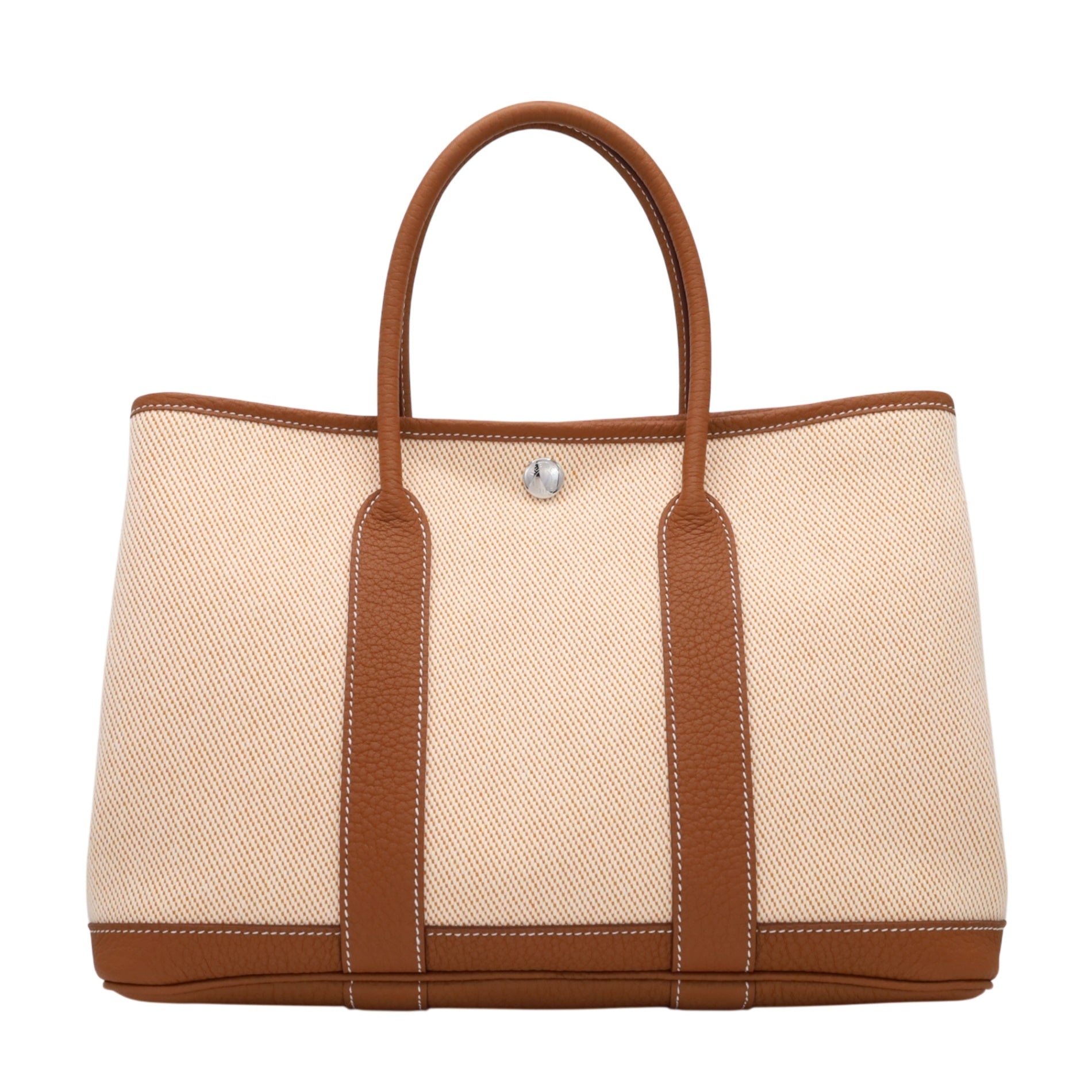 HERMES ガーデンパーティTPM トワルアッシュ ネゴンダ ゴールド SS U 