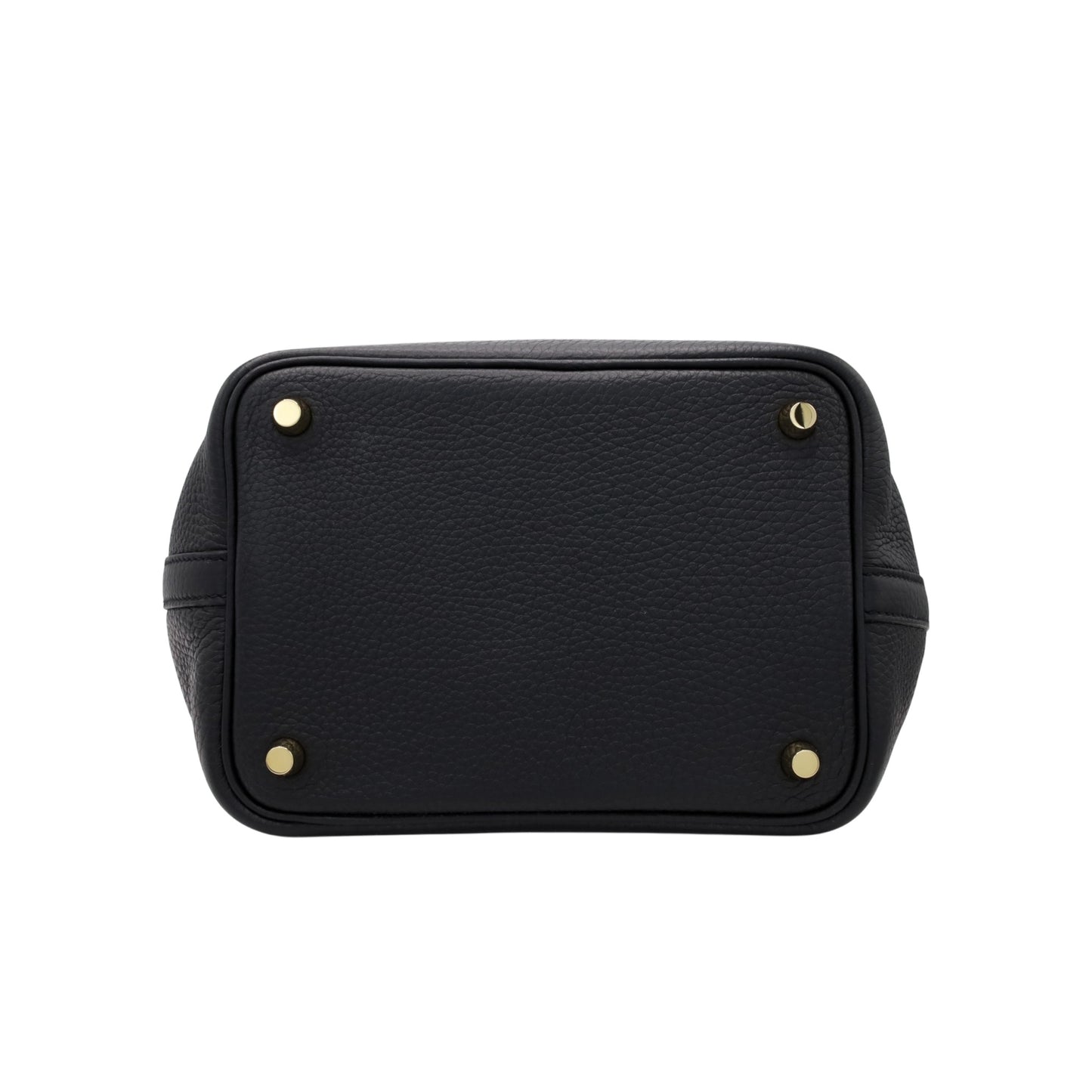 Picotin Lock PM Touch Torillon Clemence Alligator Black GP W Engraved