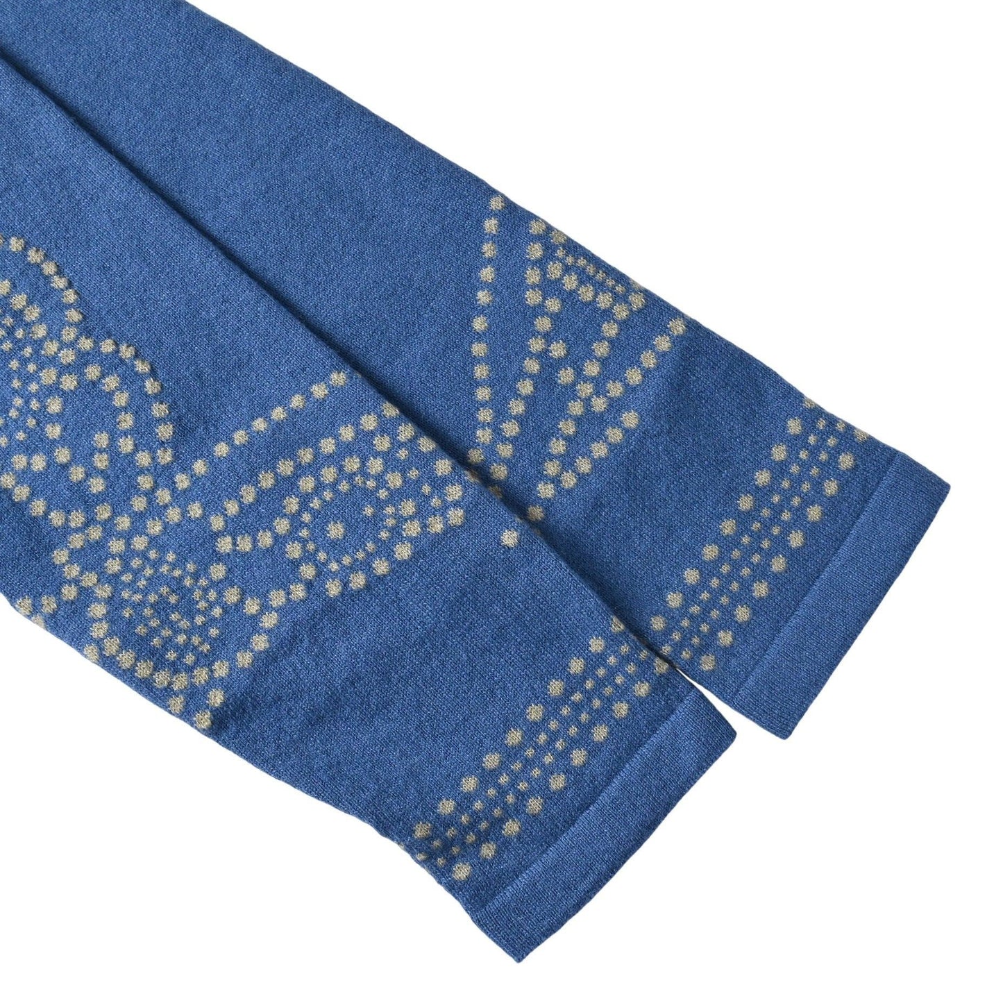 ニット 式典用馬勒 カシミヤ ブルー 40