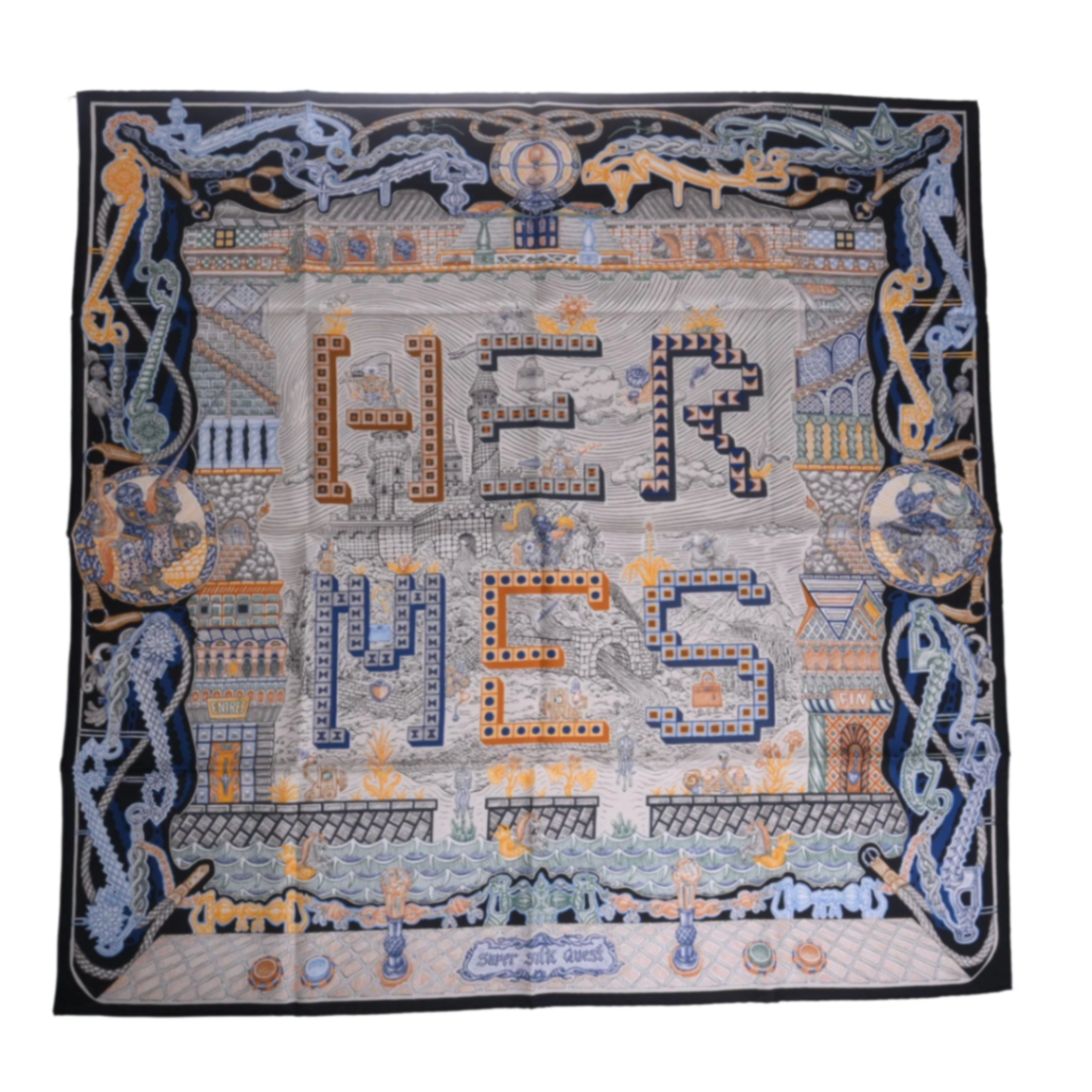 カレ90 スーパーシルククエスト シルク ネイビー