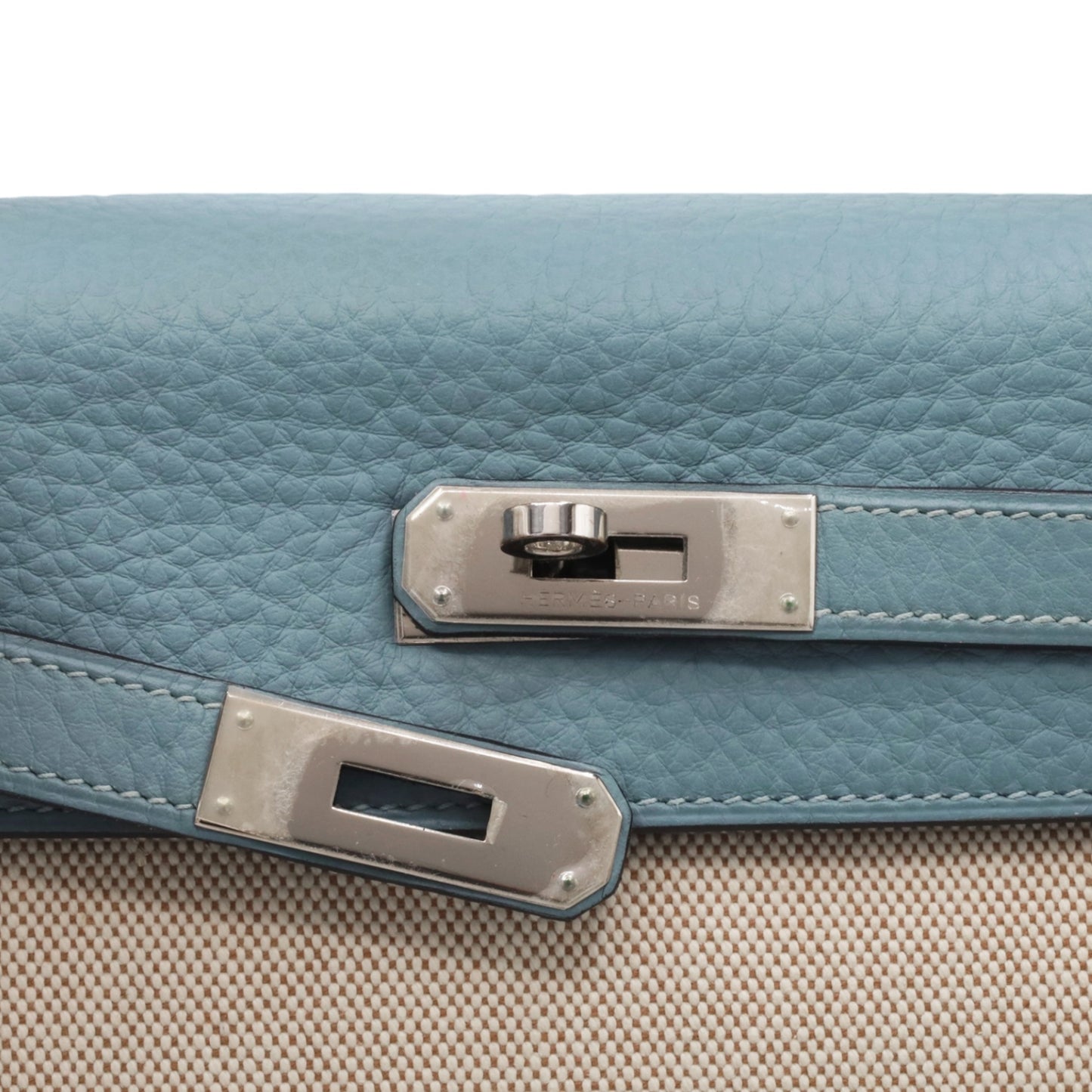 Kelly 32 Toile Ash Togo Ciel SS □M engraved