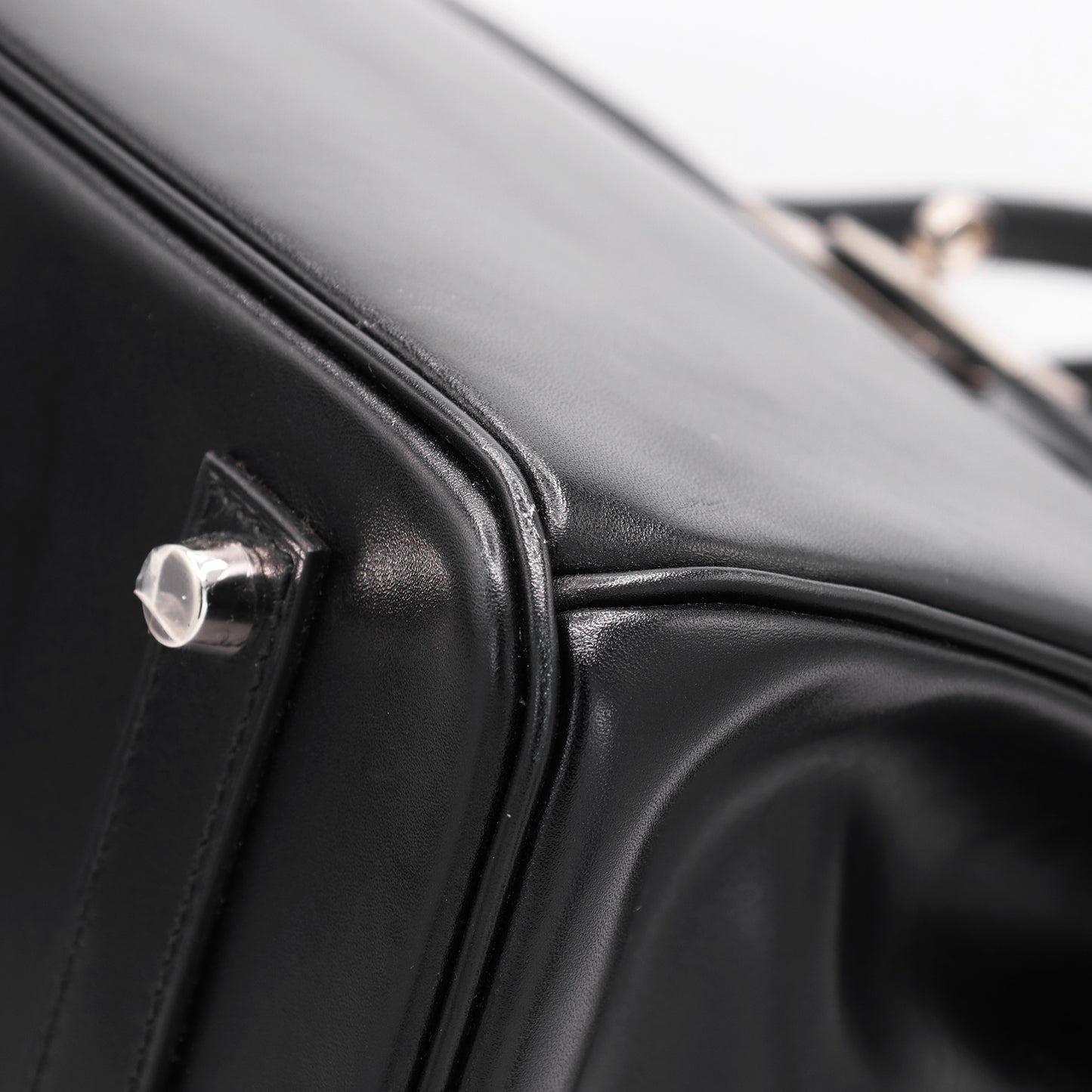 Birkin 35 Box Calf Black Giroche Metal Fittings □R Engraved