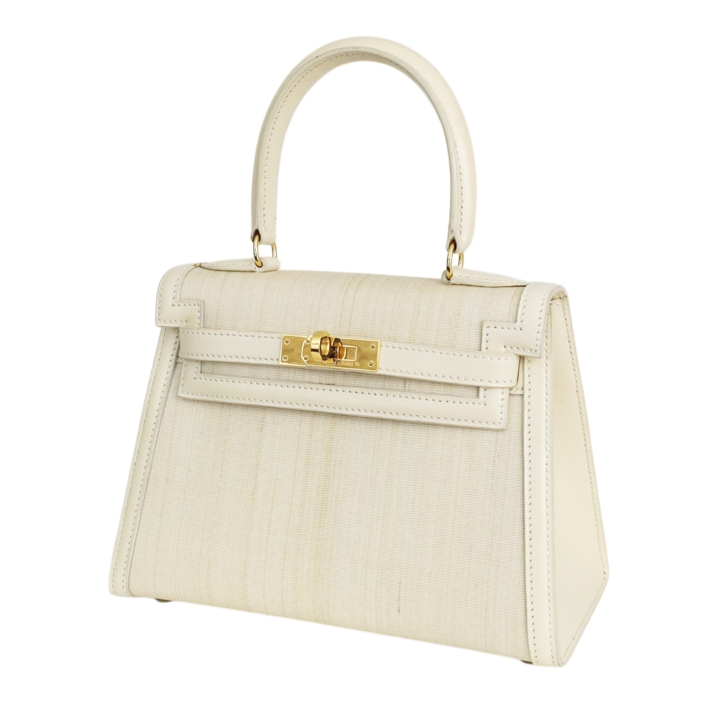 Mini Kelly Crinolan Box Calf Beige GP 〇V Engraved