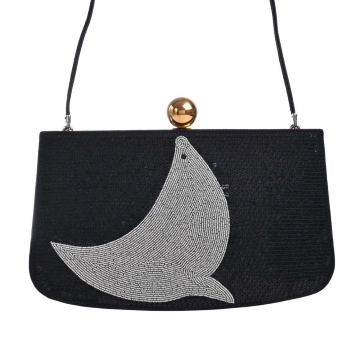 Sac Amarise Doblis Sequin Black Grey GP U Engraved