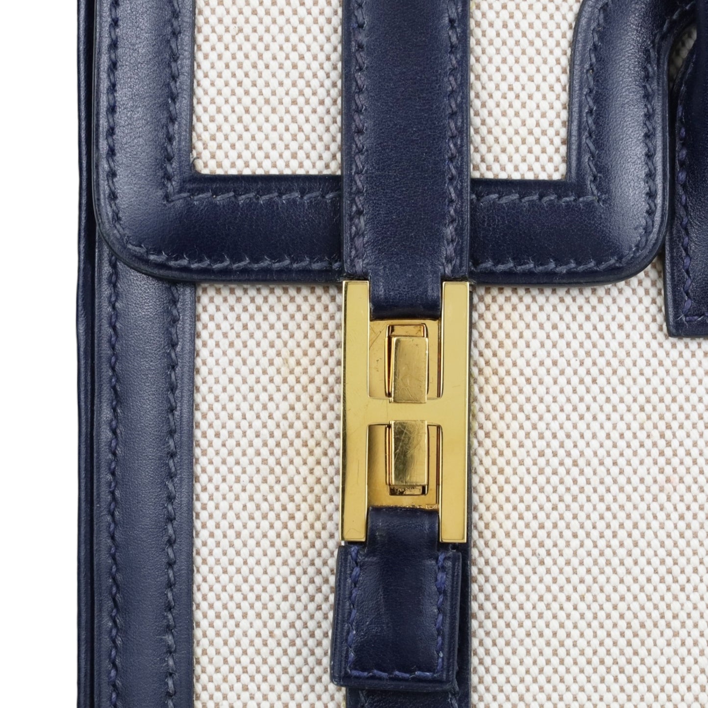 ドラッグ30 トワルアッシュ ボックスカーフ ネイビー GP □K刻印