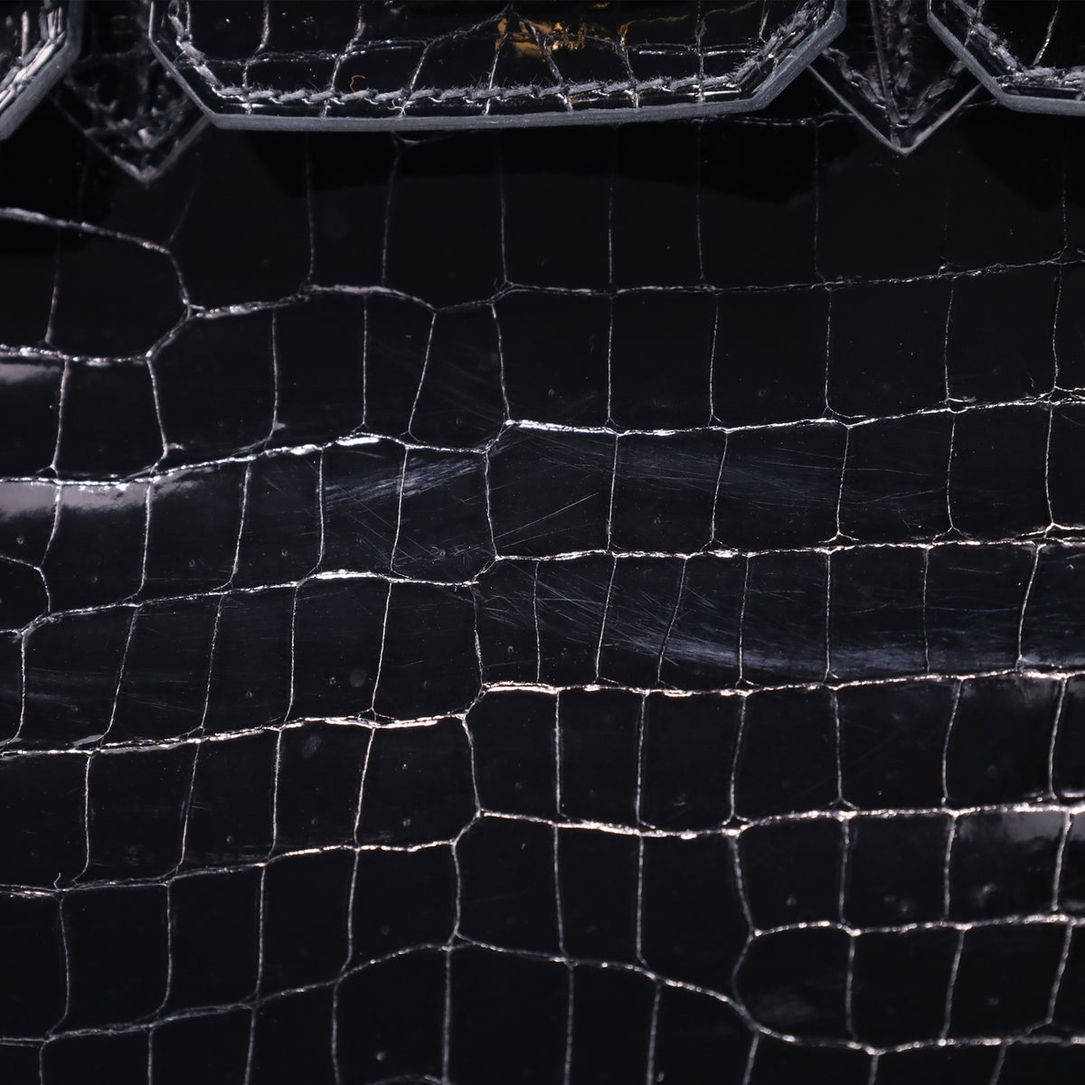 Birkin 25 Porosus Black GP ZStamp