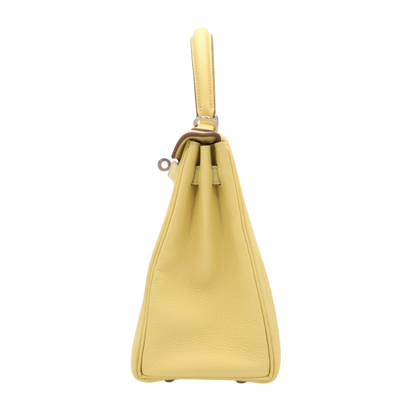 Kelly 25 Togo Jaune Pussant SS B engraved