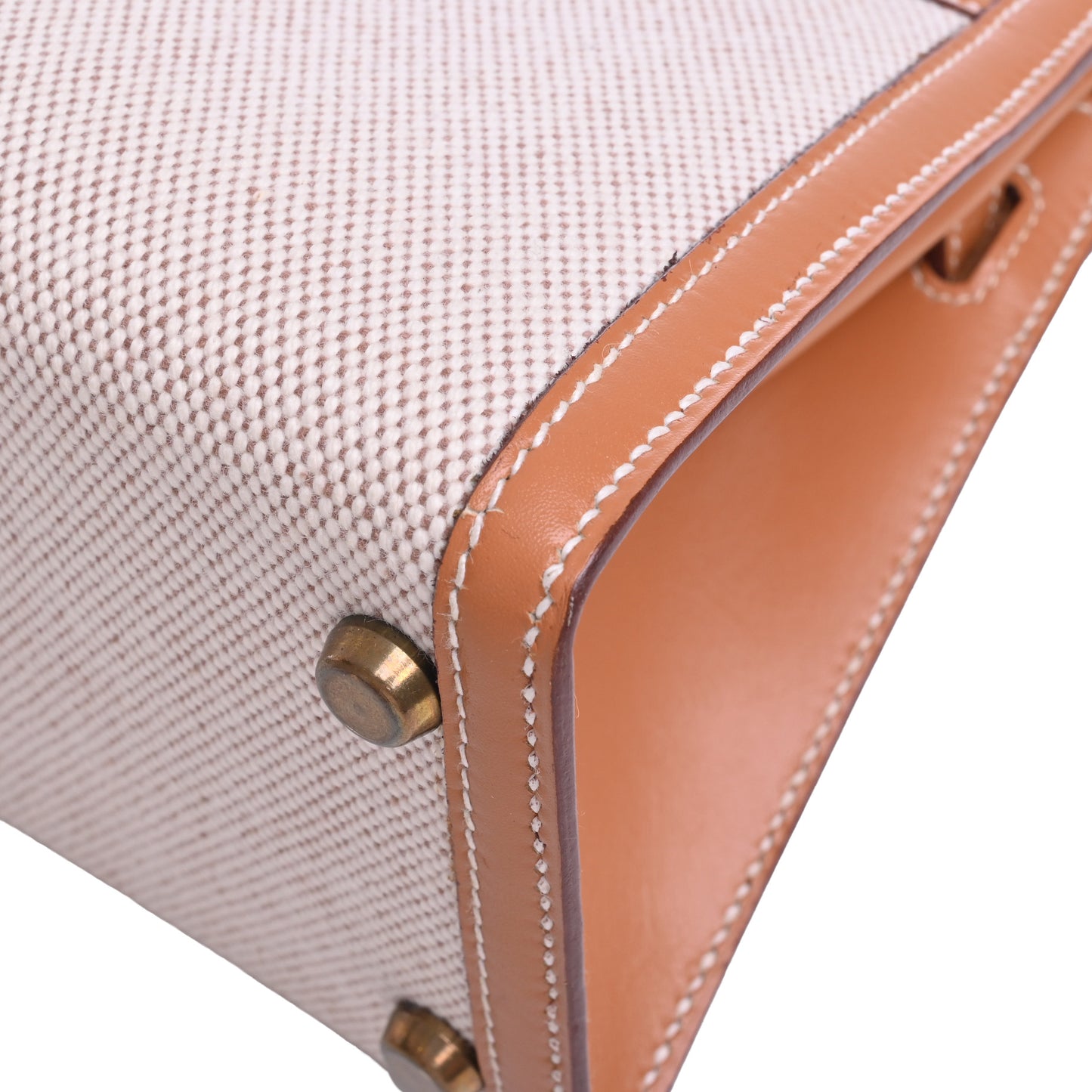 HERMES ミニケリー トワル ナチュラル GP 〇R刻印
