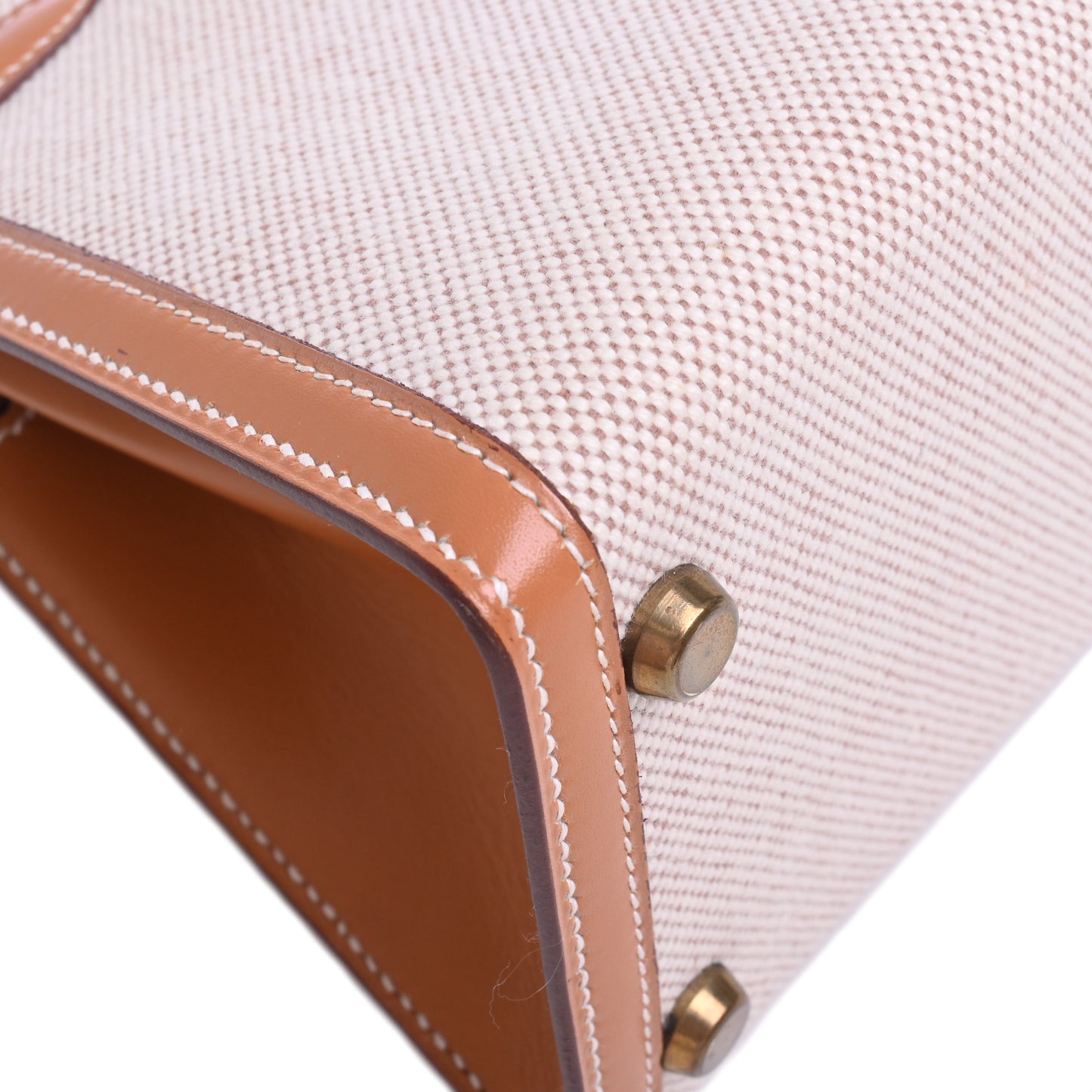 HERMES ミニケリー トワル ナチュラル GP 〇R刻印