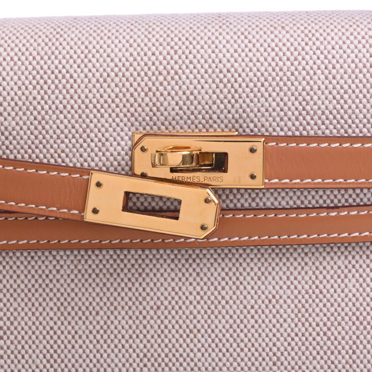 HERMES ミニケリー トワル ナチュラル GP 〇R刻印